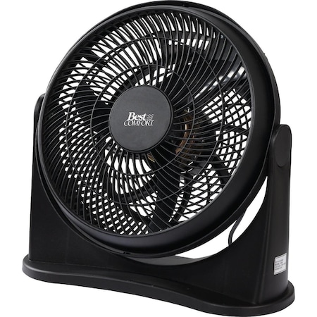 Best Comfort Floor Fan, 12 in Blade Dia, 3-Speed 15650
